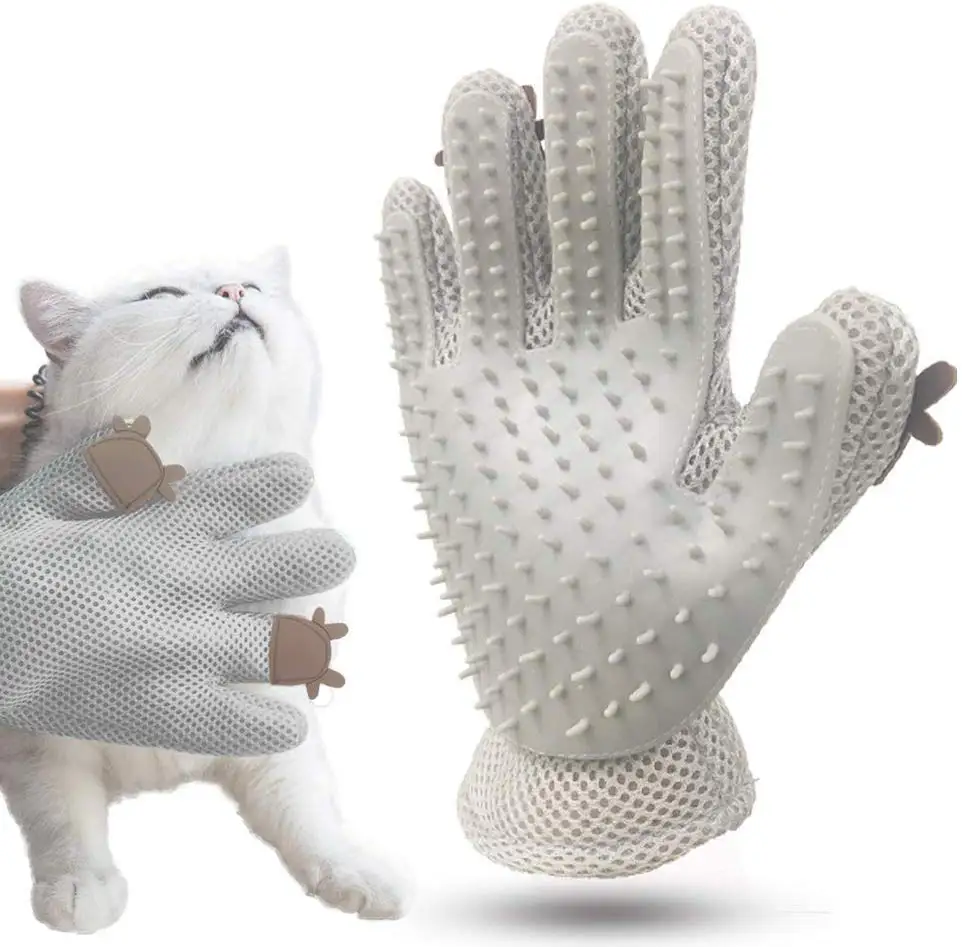 Щетка для вычесывания собак и кошек HEYPET перчатка груминга домашних питомцев