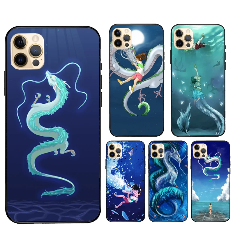Чехол haku spirited away dragon для iPhone 12 Pro Max 13 mini XS XR SE 2020 6S 7 8 Plus чехол 11 | Мобильные телефоны