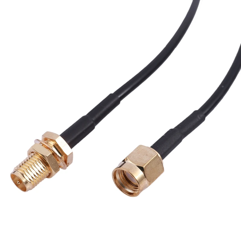 

RP - SMA Male to female Wifi antenna connector Extension Cable black 10 M