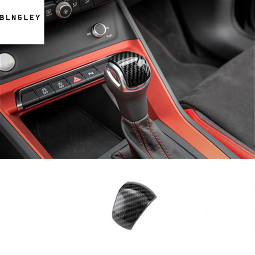 

1pc ABS Carbon fiber grain Gear lever decoration cover for 2019 2020 AUDI Q3 F3B car accessories