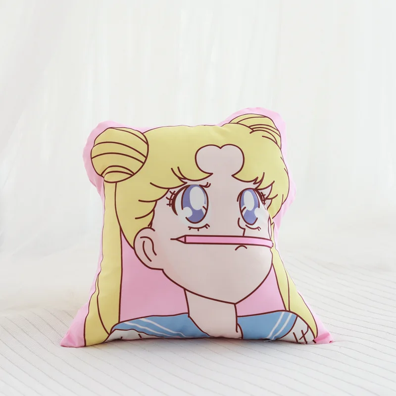 

Sailor Moon Printed PP Cotton Waist Pillow Backrest Double Sided Printing Moon Star Room Sofa Decoration Cute Gift for Kids