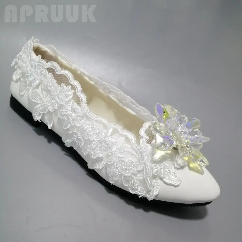 

Роскошный белый цветок со стразами Свадебные/вечерние туфли на плоской подошве; Туфли невесты на высоких каблуках, женские Дамские с изобра...