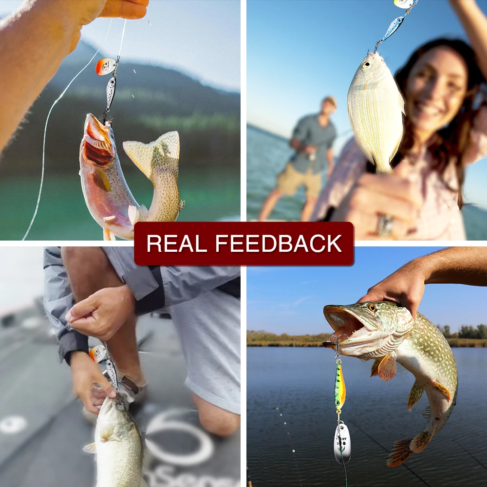 1PCS  Rotating Metal Spinner Fishing Lure Hard Bait 11-20g Artificial Bait Wobblers Fishing Carp Bass Pike Fishing Tackle