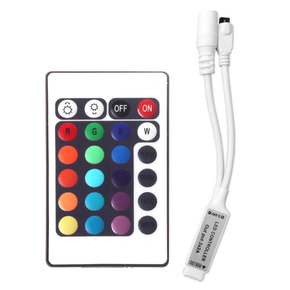 

24/44 Key LED RGB Controller For 12V LED Strip Light Wireless Remote Controller SMD 2835 5050 RGB LED Strip Controller