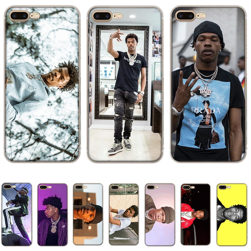 Мобильный телефон tpu чехол для iPhone 11 Pro X XS Max XR 6 6S 7 8 Plus 5 5S SE крышка Lil Baby | Мобильные