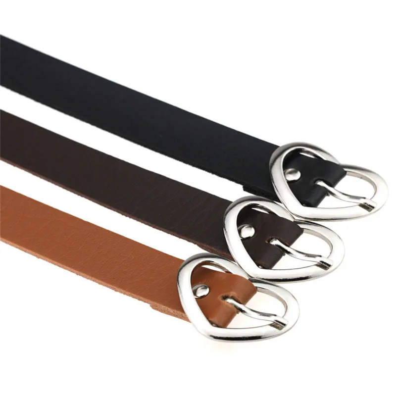 

Stainless Steel Heart Chokers Necklaces Charm Female Choker Trendy Colorful Leather Buckle Belt Women's Necklace Accesories