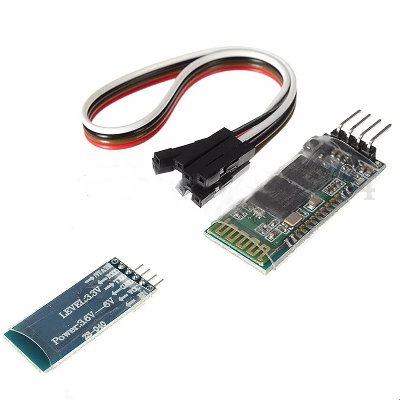 СИНИЙ 4 контактный HC 06 RS232 Беспроводной Bluetooth ВЧ 5V модуль приемопередатчика +