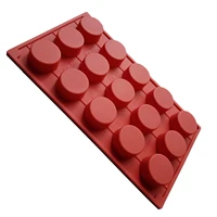 baking tools 15 cavity cylinder shape silicone cake mold 2cm height for chocolate mousse jelly pudding dessert tools