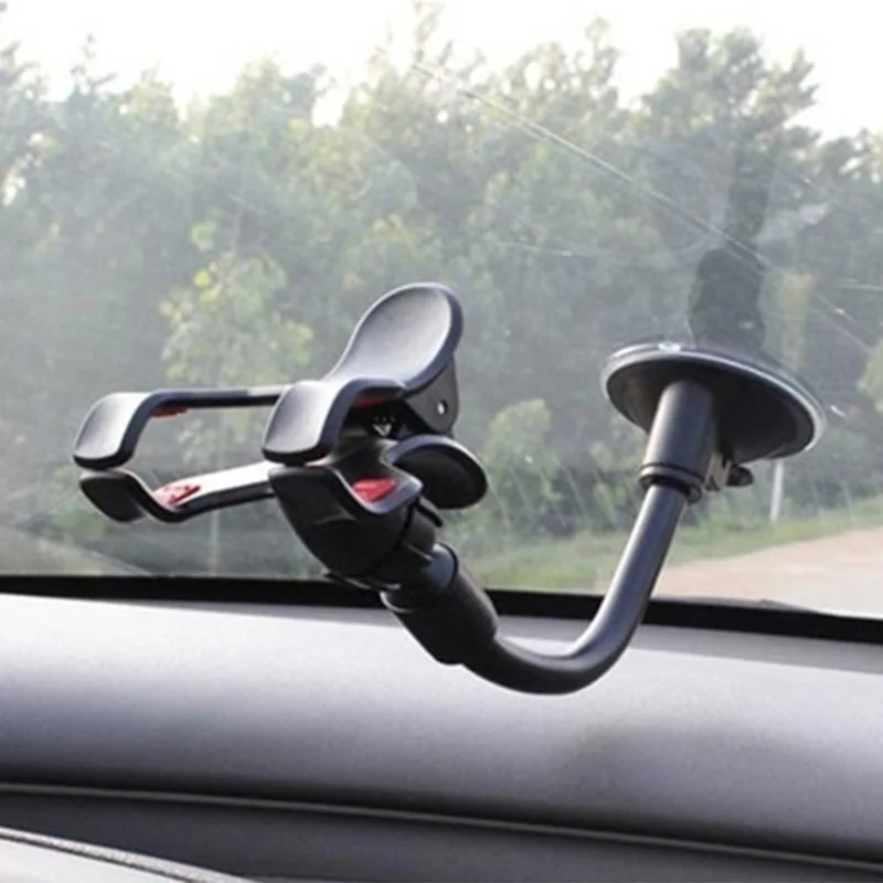 

Gravity Car Phone Holder Adjustable Universal Auto Gooseneck Windshield Suction Cup Phone Holder For Car Phone GPS Mount Stand