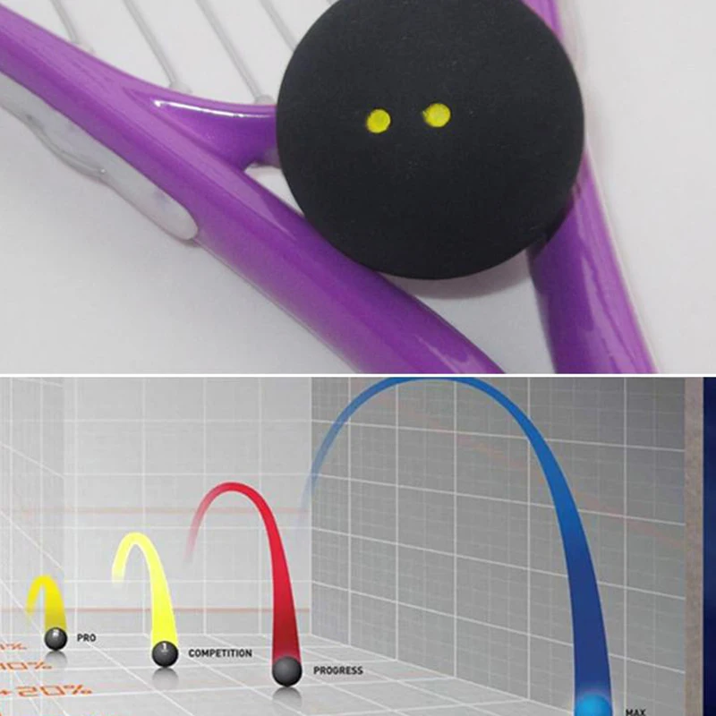 Сквош мяч два желтые точки низкая скорость спортивные резиновые шарики