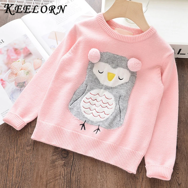 Keelorn/свитер для девочек Свитер с рисунком малышей Модная детская одежда Весенний