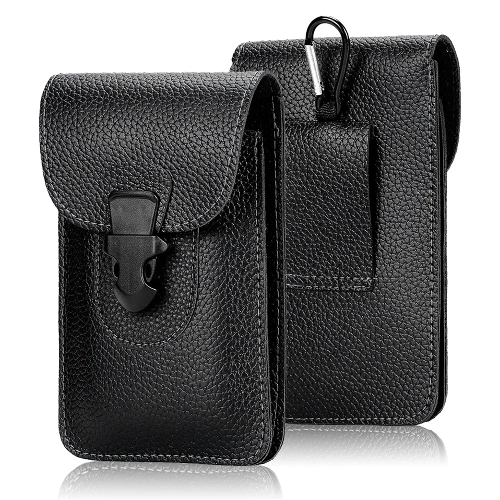 Универсальный кожаный чехол для iPhone Samsung Huawei Мужская поясная сумка менее чем 6 5