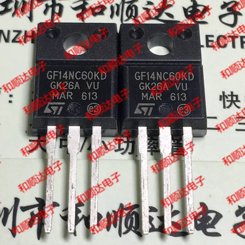 

Original New / 5pcs / GF14NC60KD STGF14NC60KD TO-220F