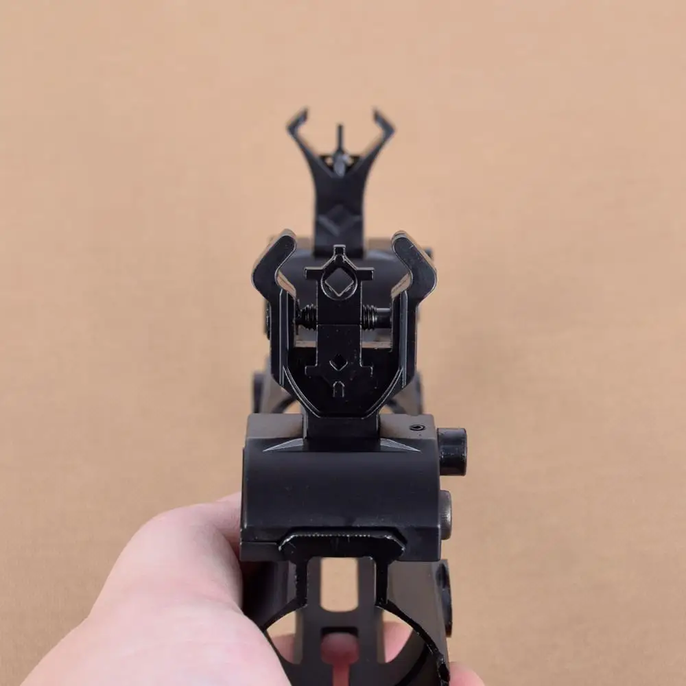 Тактический металлический низкий откидной передний и задний Железный прицел в