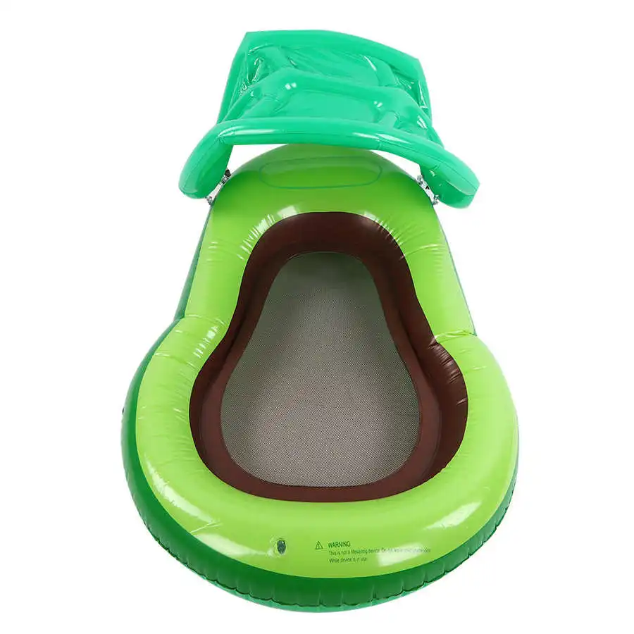 Бассейн поплавок надувной авокадо ряд ПВХ взрослая игрушка с навесом стул навес