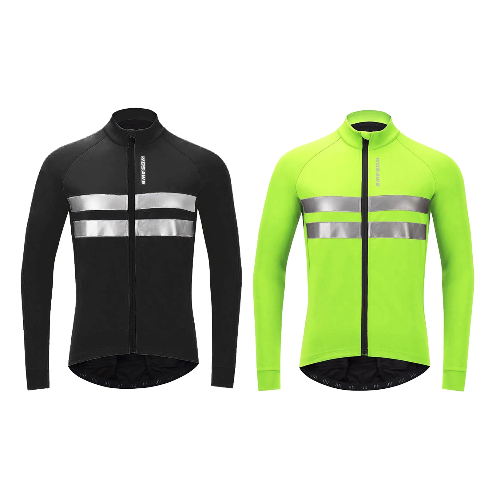 

Mens Cycling Waterproof Jacket Jersey High Visibility Coat Soft Windbreaker