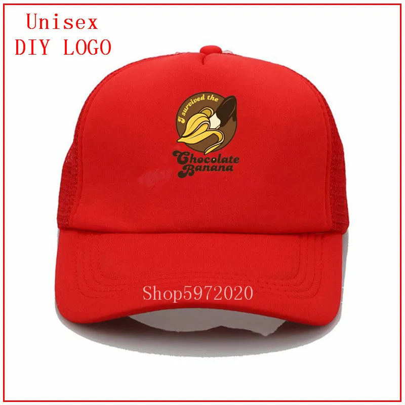 Шоколадный банан выживает Черная Женская кепка бейсболка женские головные уборы