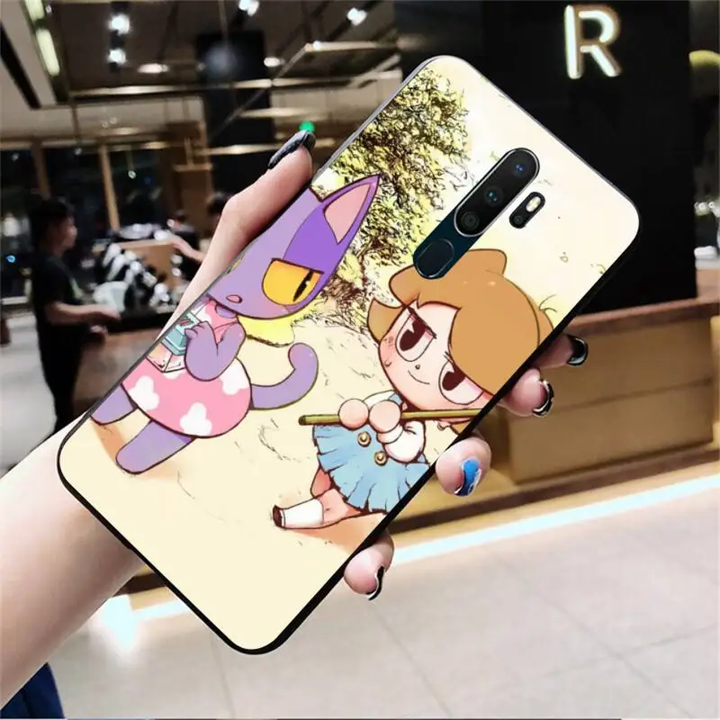 

Animal Crossing Soft black Phone Case For Oppo A5 A9 2020 Reno2 z Renoace 3pro Realme5Pro