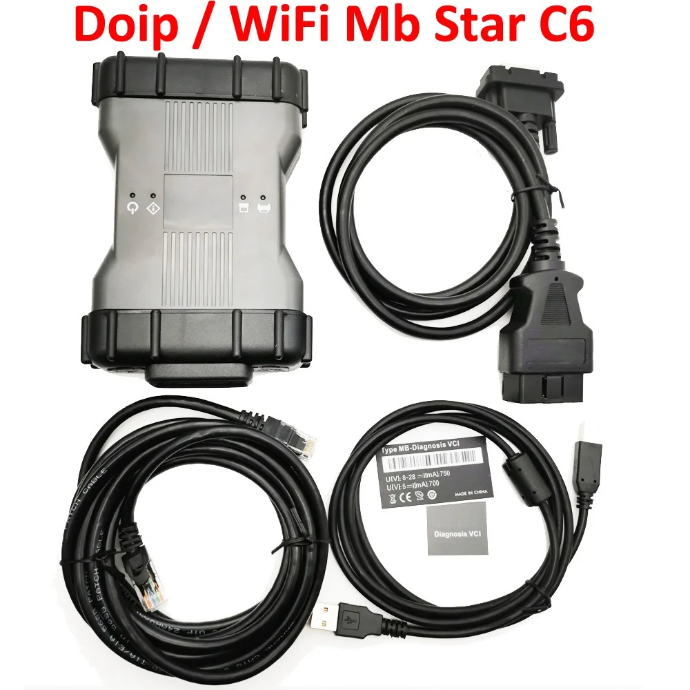 WiFi MB Star C6 Диагностика VCI SD Подключение OEM DOIP с 2020 06 HDD Бесплатная доставка Поддержка