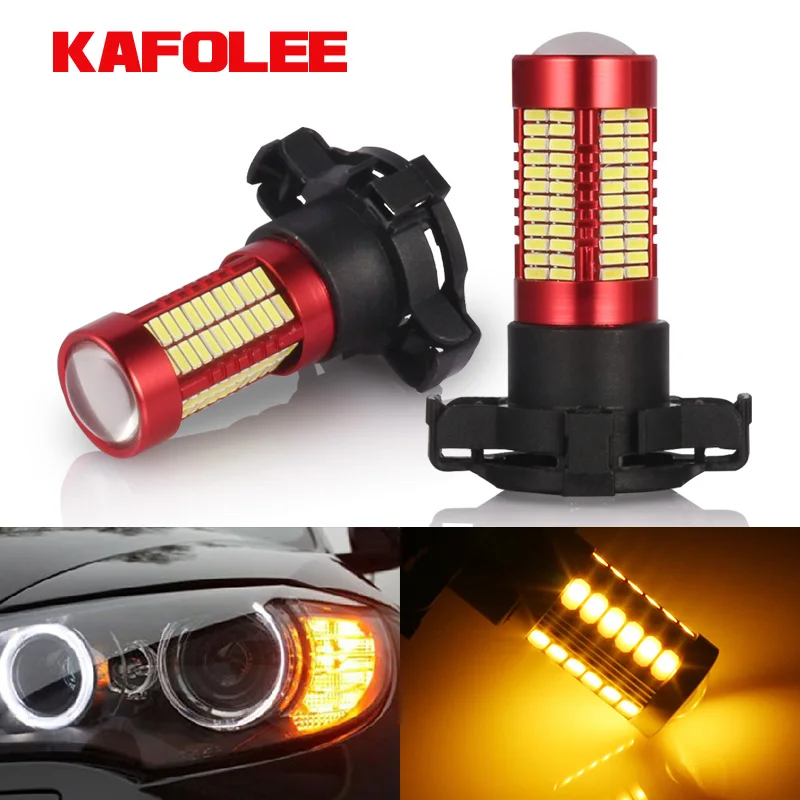 Светодиодный указатель поворота GZKAFOLEE Amber PY24W светильник DRL для Range Rover Sport 2010-2012 BMW