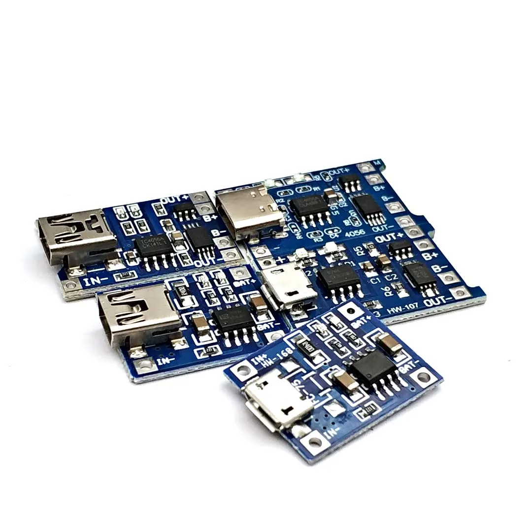 Тип C Micro Mini USB 5V 1A 18650 TP4056 Li Ion модуль зарядного устройства литиевой батареи