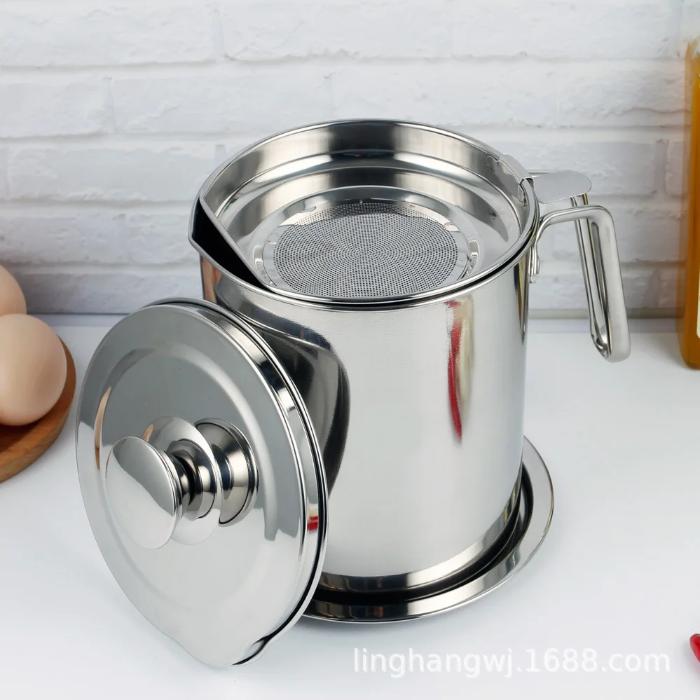 Канистра для масла из нержавеющей стали с фильтром большая емкость хранения