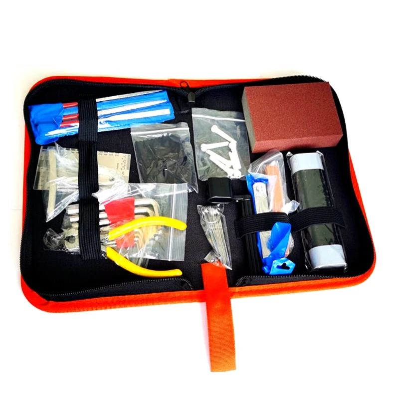 

Sturdy Bass Wooden Guitar Instrument Tool Set with Self-adhesive Replacement Sandpaper Fingerboard Guard Protectors