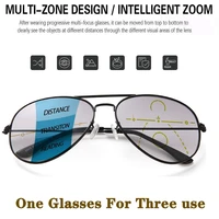 full frame progressive multifocal reading glasses women men anti blue light presbyopia glasses metal frame diopters 1 0 to 4 0