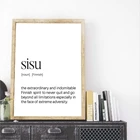 Sisu высокой четкости с принтом с цитатой финский подарок Финляндии домашний декор скандинавский Nordic плакат холст картины Гостиная украшения
