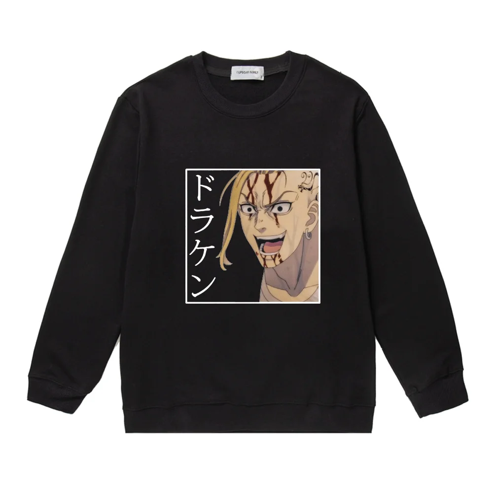 

Anime Tokyo Revengers Sweatshirt Mens Deake Graphic Print Crew Neck Pullover Man Women Fall/winter Polar Fleece Sweater Tops New