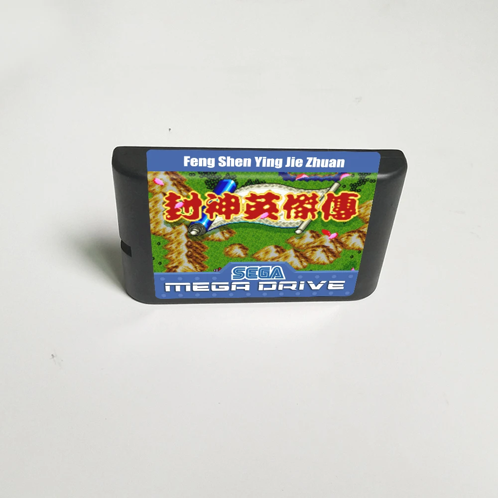 Картридж для игровой консоли Feng shen ying jie zhuan (экономия батареи)-16 бит MD Sega Megadrive Genesis