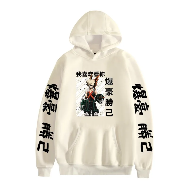 

Funny Bokugo Clothes My Hero Academia Hoodied Harajuku Hoodie Anime Hoodies Women's Sweatshirts Female Black Hoody