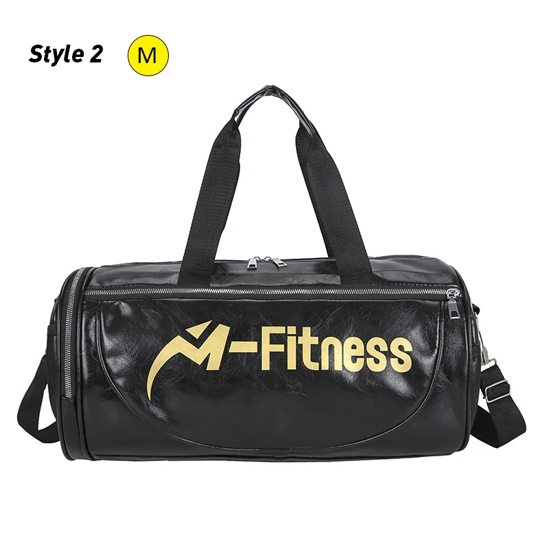 Style 2 Black M Мужская спортивная сумка для обуви из искусственной кожи, спортивная сумка для женщин, сумки для фитнеса, путешествий, багажа, сумки через плечо, черная, красная, XA686WD - Цвет: Style 2 Black M