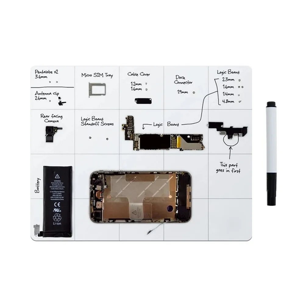 

0.8mm Thick Magnetic Pad For Hot Air G-un Magnetic Screw Mat Phone Tablet Repair Repair Tools