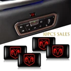 10 шт., светоотражающие эпоксидные наклейки с логотипом Dodge Challenger