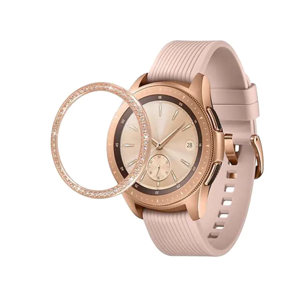 Блестящая рамка для часов Samsung Galaxy Watch 42 мм Обложка Алмазный металлический