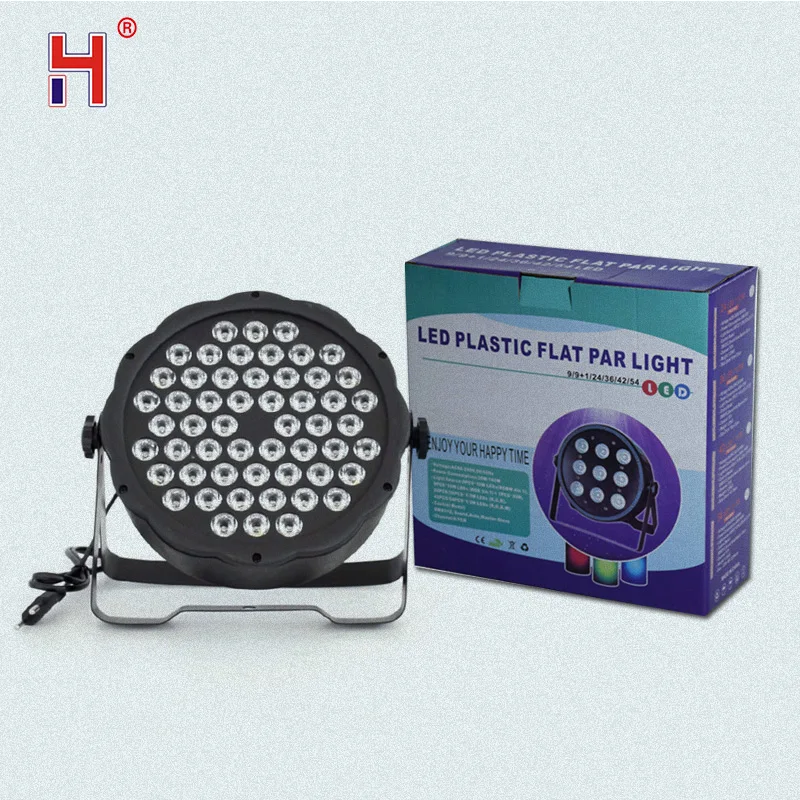 Светодиодный плоский Par Светильник 54X3Watt Rgb 3In1 СВЕТОДИОДНЫЙ Мини диско Lyre для