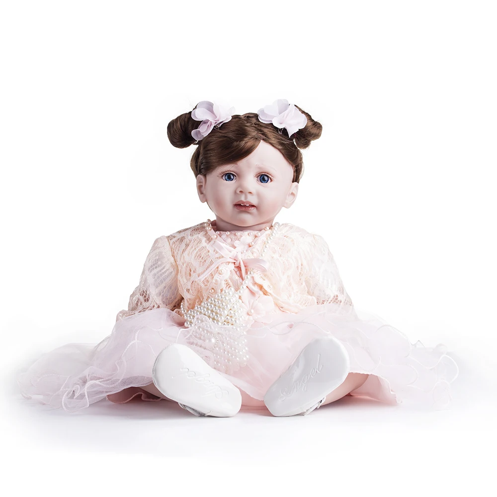 60 см Силиконовые Reborn Baby Doll Like Alive Sisters игрушки принцесса Bebe красивые сестры
