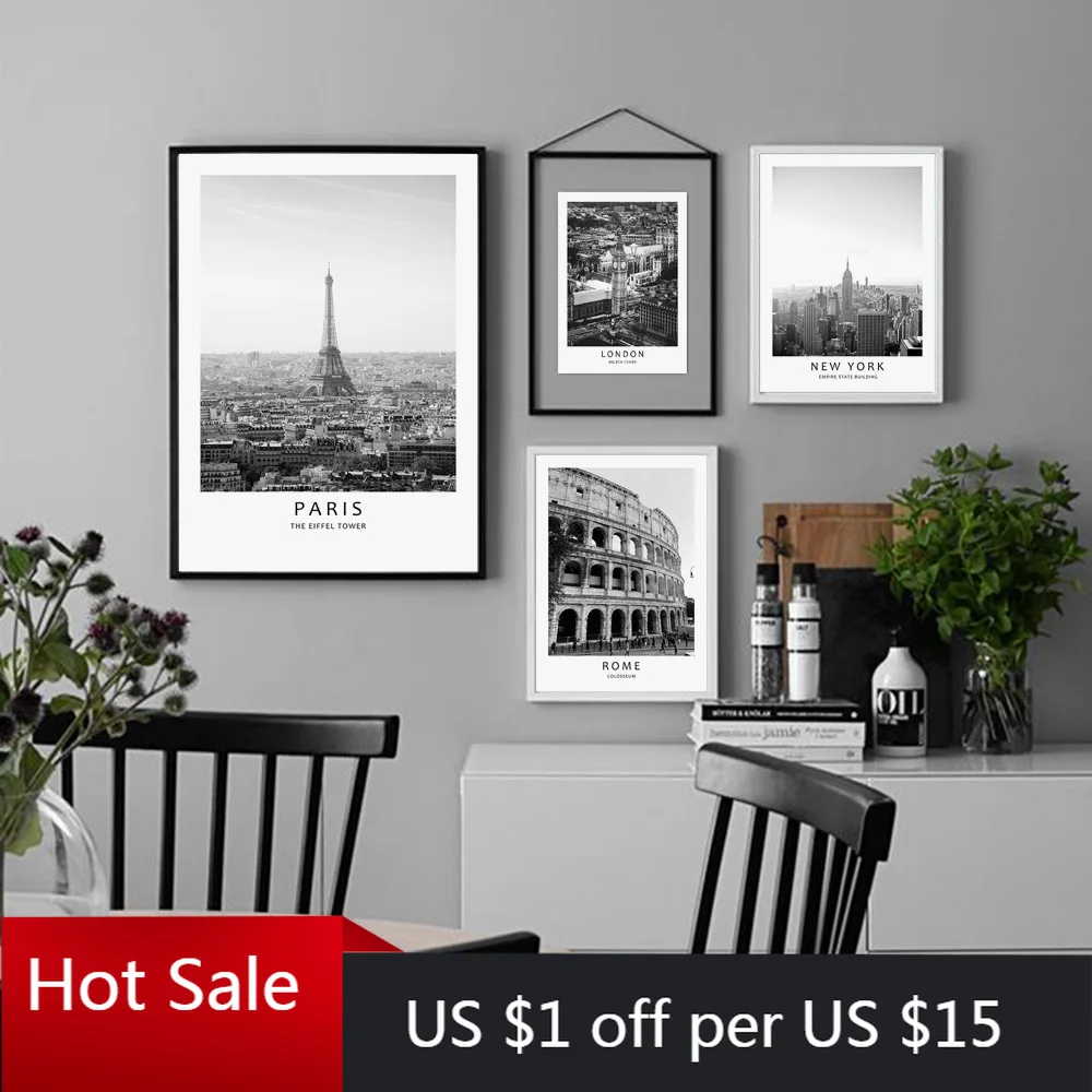 С оригинальными рисунками &quotПарижская башня лондонским Биг Беном Рим Колизей