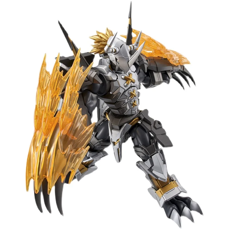 

Original Black War Greymon WarGreymon Amplified action assembly Building Model Kit toy anime figure
