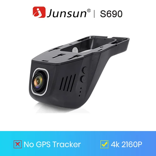 Junsun 4k Автомобильный ВИДЕОРЕГИСТРАТОР 2160 P Сверхвысокое разрешение WiFi Манипуляции Новатэк 96660 Универсальный Автомобильный Видеорегистратор DVR Камеры Видео Регистратор рекордер gps отслеживание ночного Версия - Название цвета: 2160 NO GPS Module