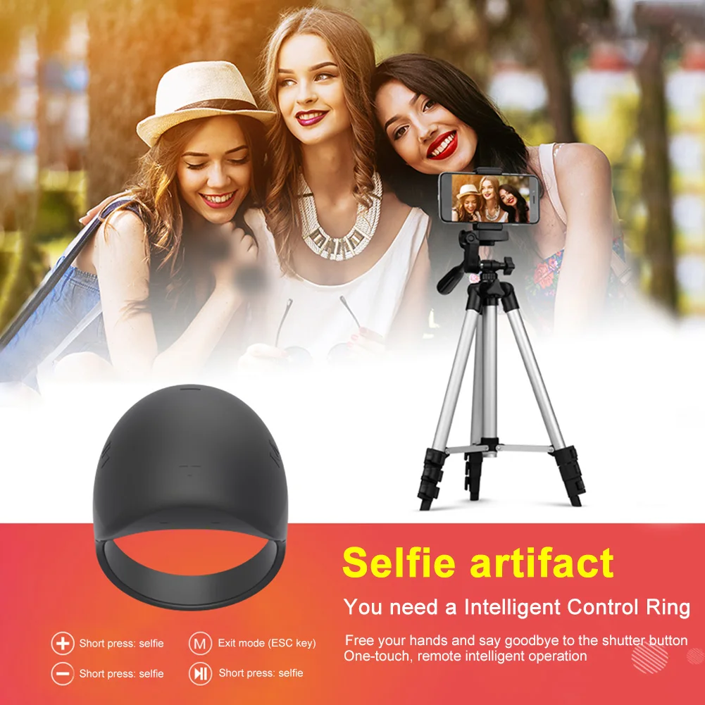 Bluetooth 5 0 Презентация Clicker кольцо на палец USB Перезаряжаемый мини-пульт