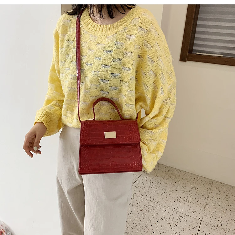 BXX Sac/ модные осенне-зимние роскошные женские сумки дизайнерские винтажные каменные узоры небольшой квадратный пакет сумка ZE687