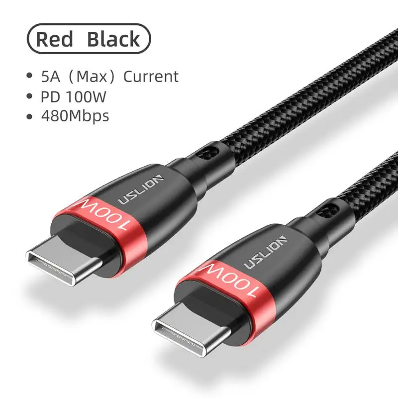 Кабель с разъемами Usb Type C и 0 5/1/2 м 100 Вт|Кабели передачи данных| |