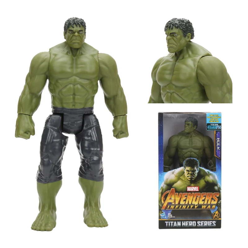 Экшен-фигурки Hasbro, игрушки Marvel, фигурки супергероев из фильма «Мстители: Финал» — Тор, Капитан Америка, Танос, Росомаха, Человек-паук, Железный человек, размер 30 см