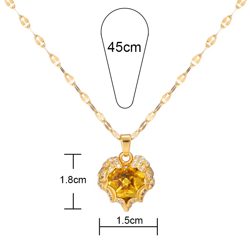 

Heart Pendant Stainless Steel Neck Chain 2021 Korean Fashion Jewelry Women Initial Necklaces Wholesale Cheap Items free shipping