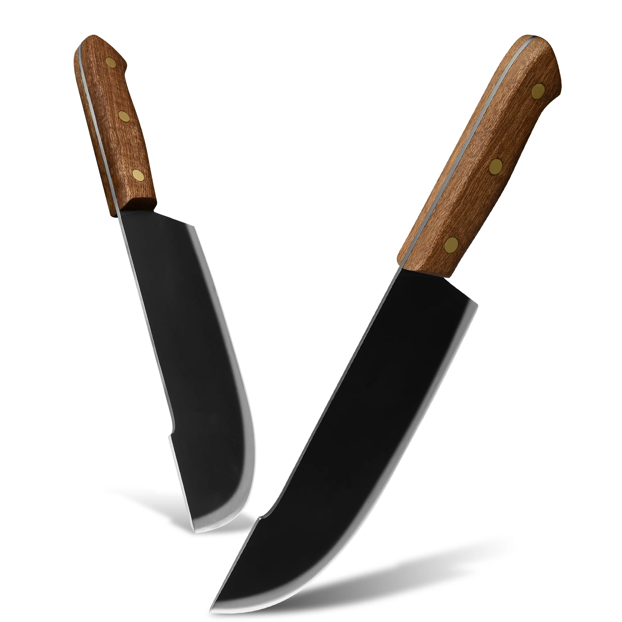 

Кухонный нож 8 дюймов из нержавеющей стали шеф-повара, нож мясника для убоя, ножи для нарезки рыбы, овощей, мяса с деревянной ручкой