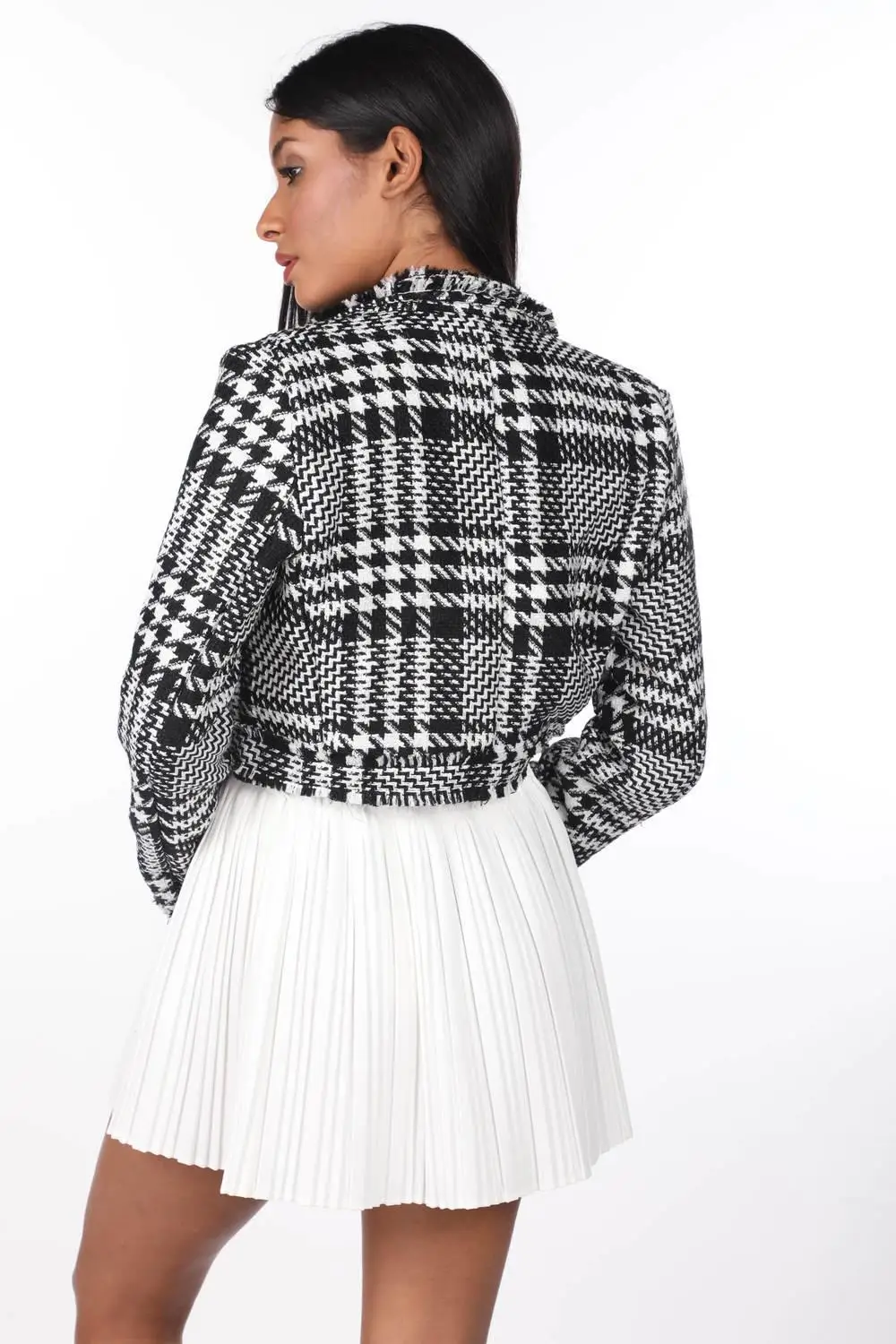

Markapia Black Plaid Jacket