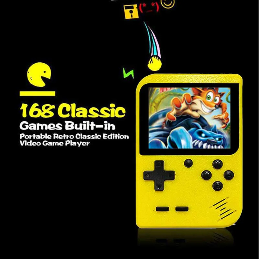 Портативная мини игровая приставка в стиле ретро 8 битная 2 дюймовая цветная ЖК
