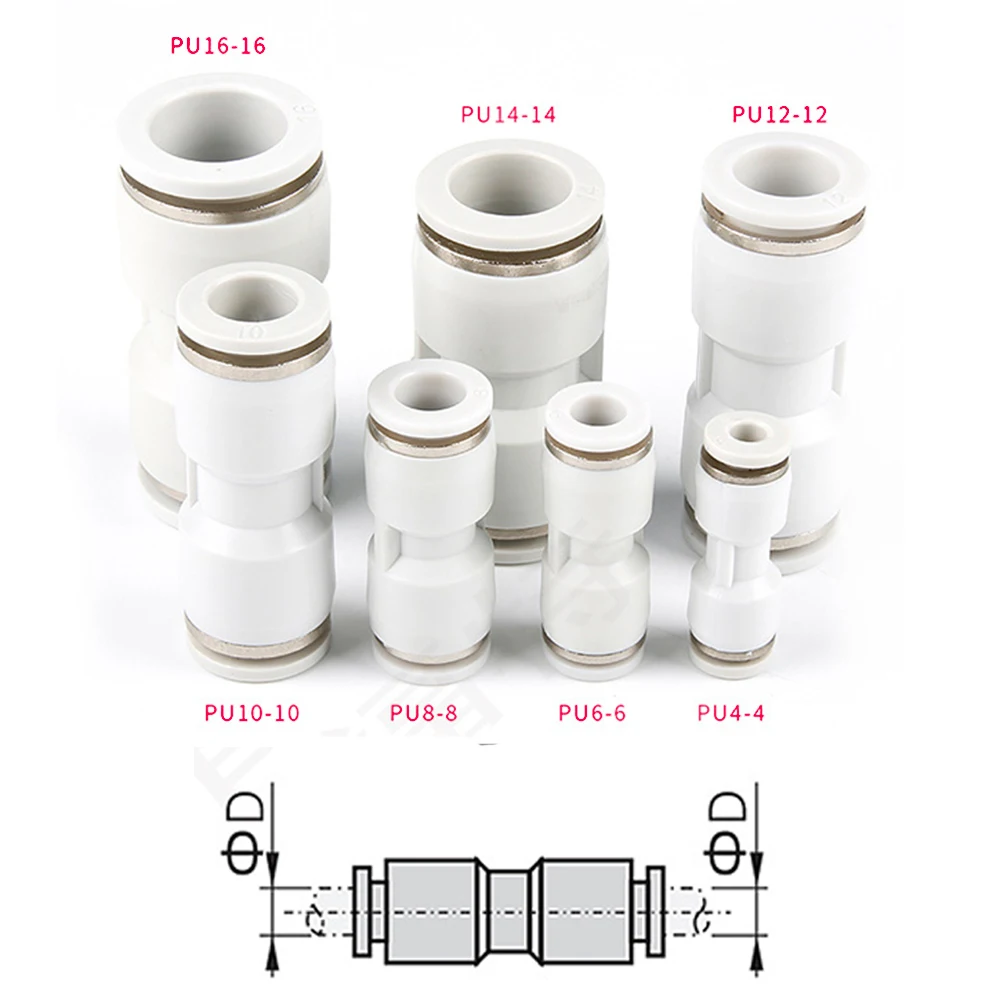Быстроразъемный пневматический штуцер с наружным диаметром равномерный прямой